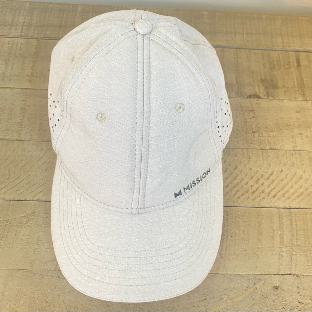 MISSION Cooling Vented Mesh Performance Hat Cap Alloy Heather Gray - Picture 5 of 17
